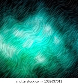 Light Green vector background with lines. Illustration in abstract style with gradient curved.  Pattern for ads, commercials.