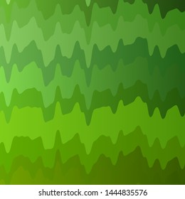 Light Green vector background with lines. Colorful illustration in circular style with lines. Pattern for websites, landing pages.