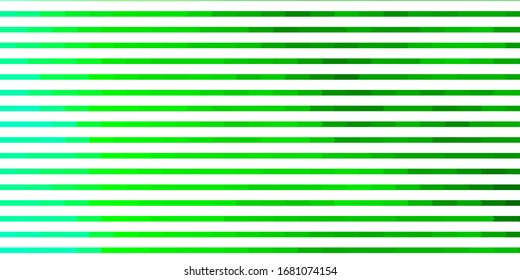 Light Green vector background with lines. Gradient illustration with straight lines in abstract style. Best design for your posters, banners.