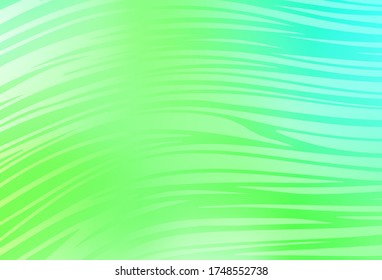 Light Green vector background with lines. A circumflex abstract illustration with gradient. Simple template for your design.