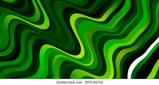 Light Green vector background with lines. Colorful illustration in abstract style with bent lines. Pattern for ads, commercials.
