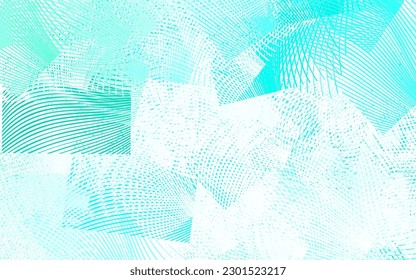 Light Green vector background with lines. Smart illustration in abstract style with gradient lines.  New composition for your brand book.