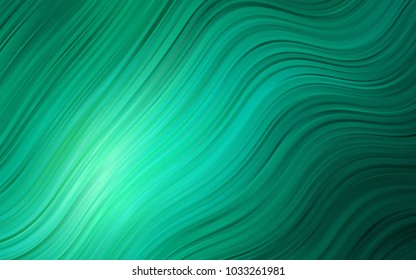 Light Green vector background with liquid shapes. Shining crooked illustration in marble style. The template for cell phone backgrounds.