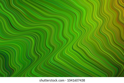 Light Green vector background with liquid shapes. An elegant bright illustration with gradient. Memphis style for your business design.