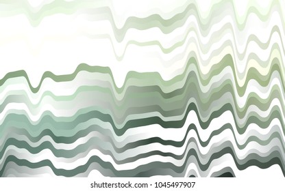 Light Green vector background with liquid shapes. Colorful abstract illustration with gradient lines. The elegant pattern for brand book.