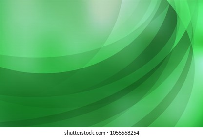Light Green vector background with liquid shapes. Blurred geometric sample with gradient bubbles.  The elegant pattern for brand book.