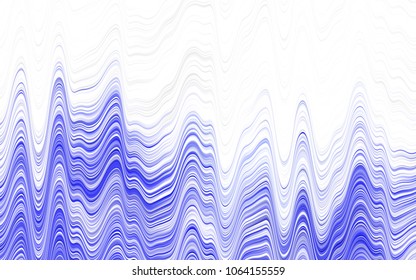Light Green vector background with liquid shapes. Glitter abstract illustration with wry lines. Pattern for your business design.