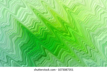 Light Green vector background with liquid shapes. Shining illustration, which consist of blurred lines, circles. Marble style for your business design.