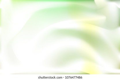 Light Green vector background with liquid shapes. Shining illustration, which consist of blurred lines, circles. New composition for your brand book.