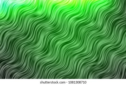 Light Green vector background with liquid shapes. A vague circumflex abstract illustration with gradient. The best blurred design for your business.