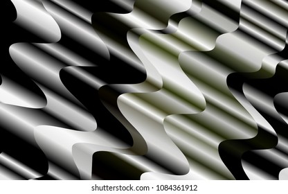 Light Green vector background with liquid shapes. Geometric illustration in marble style with gradient.  A new texture for your  ad, booklets, leaflets.