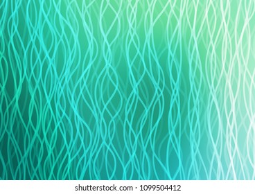 Light Green vector background with liquid shapes. Creative geometric illustration in marble style with gradient. The template for cell phone backgrounds.