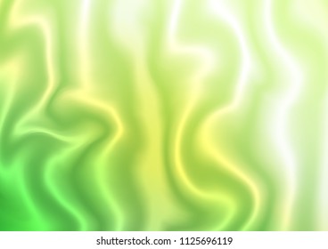 Light Green vector background with liquid shapes. Creative geometric illustration in marble style with gradient. New composition for your brand book.