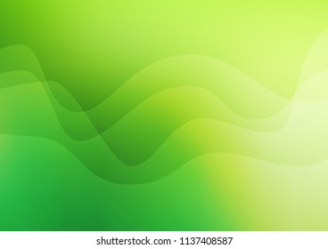 Light Green vector background with liquid shapes. A completely new color illustration in marble style. A completely new template for your business design.