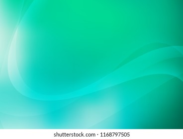 Light Green vector background with liquid shapes. Brand new colored illustration in marble style with gradient. New composition for your brand book.