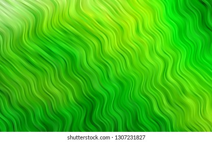 Light Green vector background with liquid shapes. Modern gradient abstract illustration with bandy lines. Marble style for your business design.