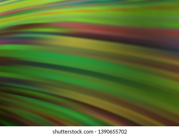 Light Green vector background with liquid shapes. A vague circumflex abstract illustration with gradient. New composition for your brand book.
