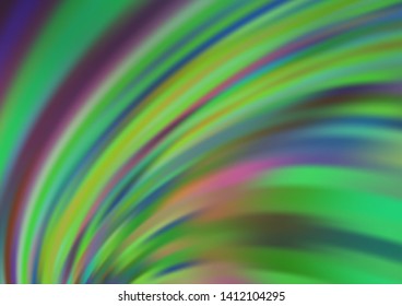 Light Green vector background with liquid shapes. Shining crooked illustration in marble style. Brand new design for your ads, poster, banner.