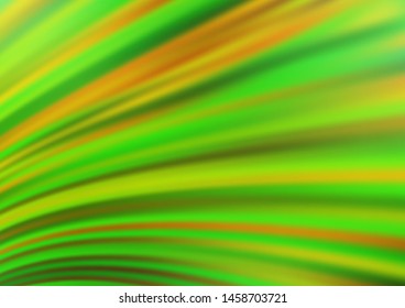 Light Green vector background with liquid shapes. Glitter abstract illustration with wry lines. Brand new design for your ads, poster, banner.
