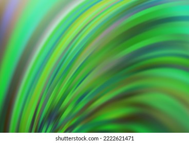 Light Green vector background with liquid shapes. A vague circumflex abstract illustration with gradient. A new texture for your  ad, booklets, leaflets.