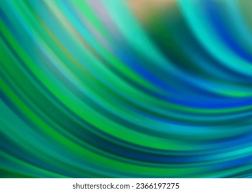 Light Green vector background with liquid shapes. Shining crooked illustration in marble style. Marble style for your business design.