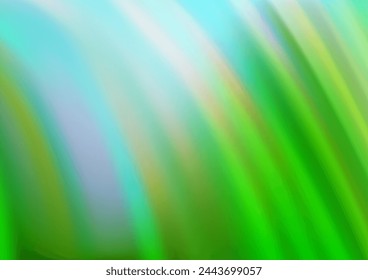 Light Green vector background with liquid shapes. Colorful abstract illustration with gradient lines. A new texture for your  ad, booklets, leaflets.