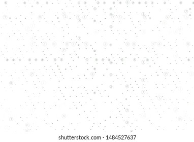 Light Green vector background with math characters. Modern geometrical illustration with numerals. Pattern for posters, banners of math books.