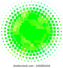Light Green vector background in polygonal style. Illustration with a set of gradient rectangles. Pattern for busines booklets, leaflets