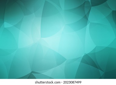 Light Green vector background with polygonal style. Decorative design in abstract style with triangles. Simple design for your web site.