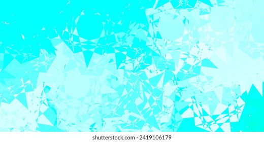 Light Green vector background with polygonal forms. Simple design in abstract style with triangles, lines. Design for your wallpapers.
