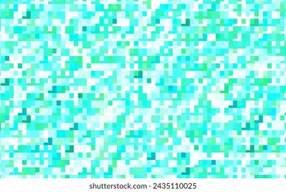 Fondo de vector verde claro en estilo poligonal. Hermosa ilustración con rectángulos y cuadrados. Patrón para anuncios comerciales, folletos, folletos