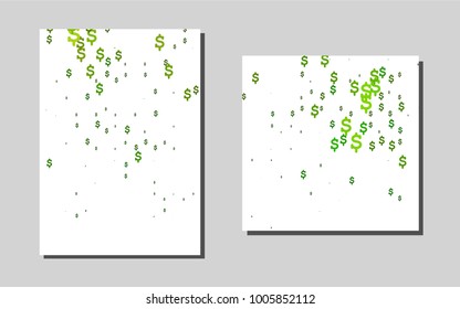 Light Green vector background for presentations. Abstract booklet on colored background with gradient. Pattern for ads, leaflets, labels of your business.