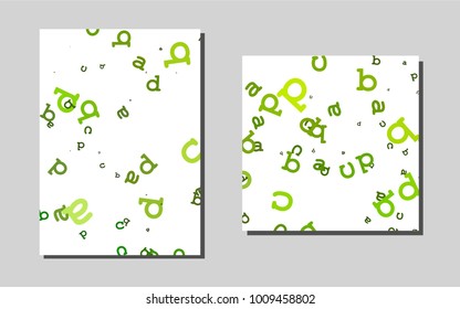 Light Green vector background for presentations. Web interface on abstract background with colorful gradient. Pattern for ads, leaflets, labels of your business.