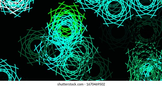 Light Green vector background with random forms. Colorful abstract forms with gradient in simple style. Modern design for your ads.