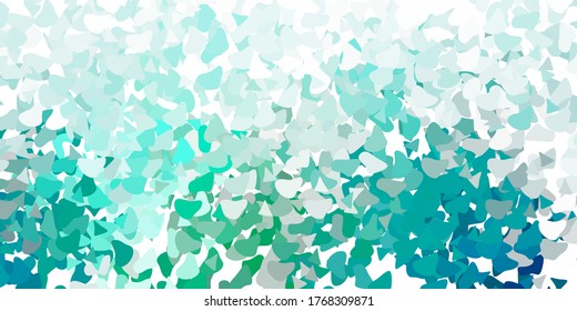 Light green vector background with random forms. Illustration with colorful shapes in abstract style. Smart design for your business.