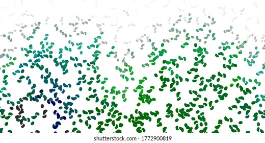 Light green vector background with random forms. Illustration with colorful shapes in abstract style. Smart design for your business.