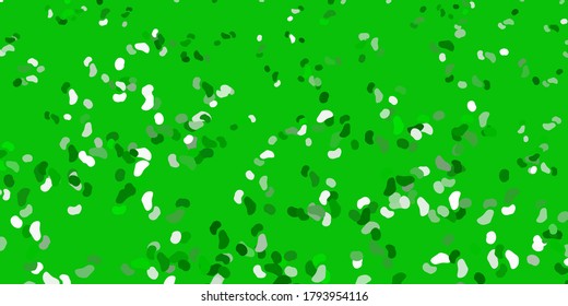 Light green vector background with random forms. Illustration with colorful shapes in abstract style. Simple illustration for your web site.