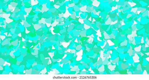 Light green vector background with random forms. Simple design in abstract style with gradient forms. Elegant design for wallpaper set.