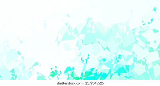 Light green vector background with random forms. Modern abstract illustration with gradient random forms. Modern design for your ads.