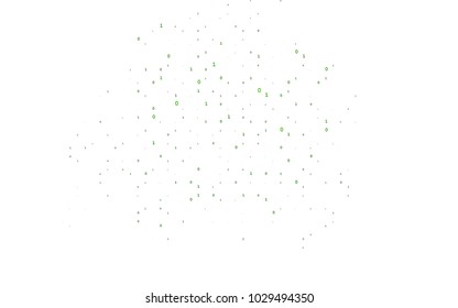 Light Green vector background with signs of numerals. Illustration with Numeral symbols on abstract template. The pattern can be used for ad, booklets, leaflets of education.