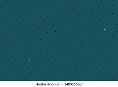 Light Green vector background with signs of alphabet. Shining colorful illustration with isolated letters. Pattern for school, grammar websites.
