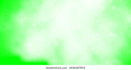 Light Green vector background with small and big stars. Modern geometric abstract illustration with stars. Best design for your ad, poster, banner.