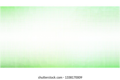 Light Green vector  background with spots. Blurred decorative design in abstract style with bubbles. Pattern for ads, leaflets.