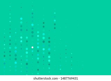 Light Green vector background with spots. Illustration with set of shining colorful abstract circles. Design for your business advert.
