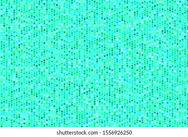 Light Green vector background with spots. Blurred decorative design in abstract style with bubbles. Pattern for ads, leaflets.