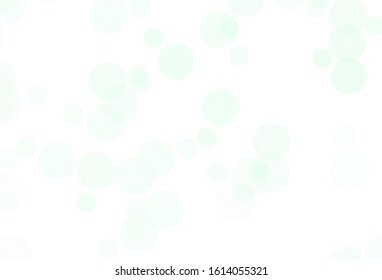 Light Green vector background with spots. Modern abstract illustration with colorful water drops. New template for your brand book.