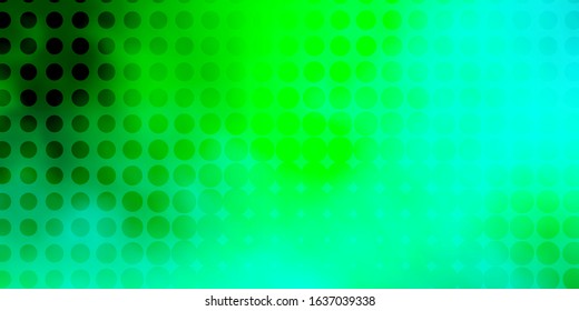 Light Green vector background with spots. Colorful illustration with gradient dots in nature style. Pattern for wallpapers, curtains.