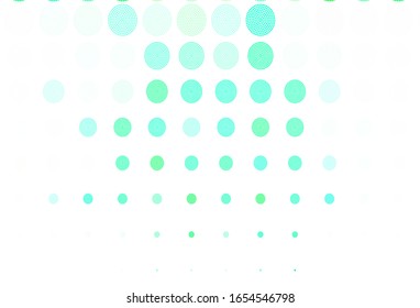 Light Green vector background with spots. Modern abstract illustration with colorful water drops. Pattern for textures of wallpapers.