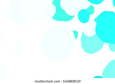 Light Green vector background with spots. Illustration with set of shining colorful abstract circles. Design for poster, banner of websites.