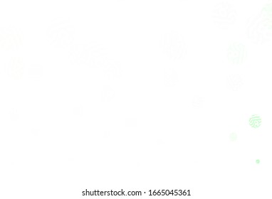 Light Green vector background with spots. Beautiful colored illustration with blurred circles in nature style. New template for your brand book.